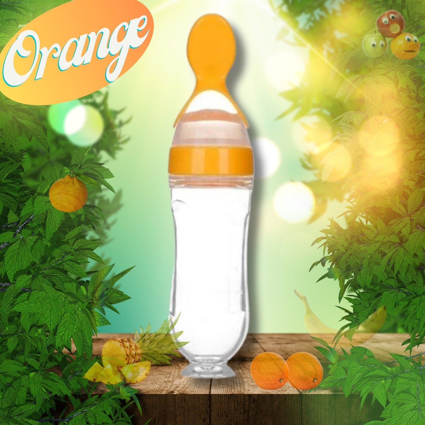 biberon-cuillère-orange-pour nouveau - née