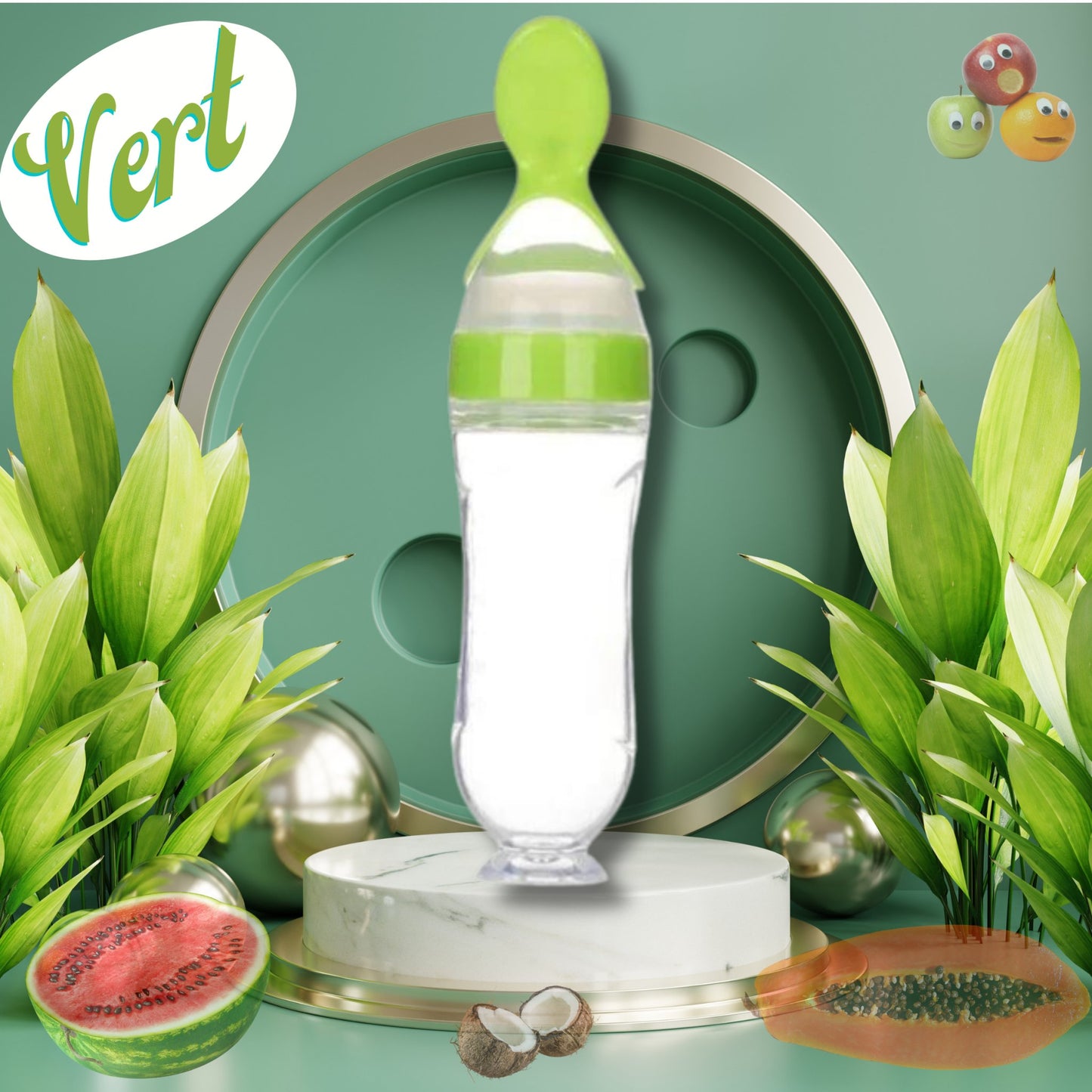 biberon-cuillère-vert-pour-bebe