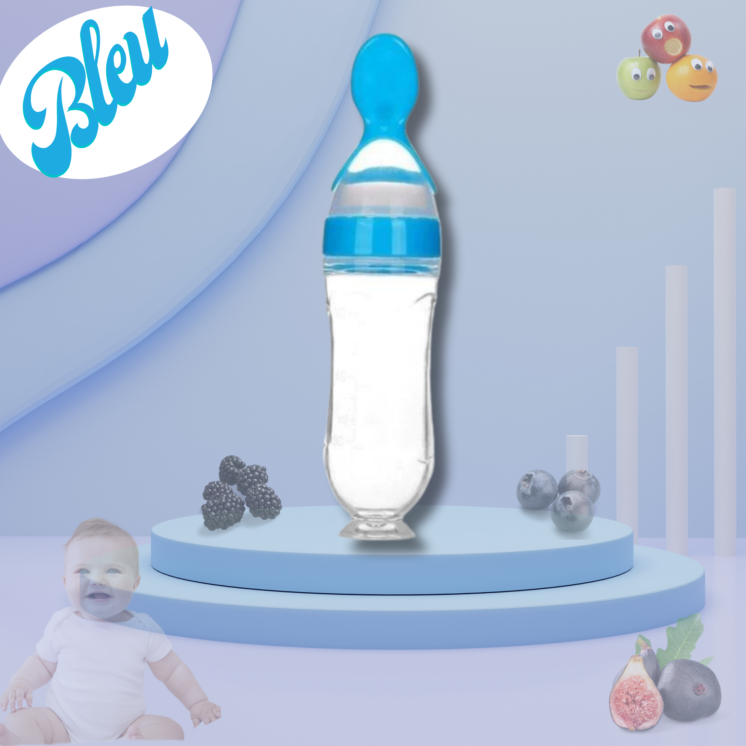 EasyEat™  Le Biberon Cuillère – Les Aventures de Bébé