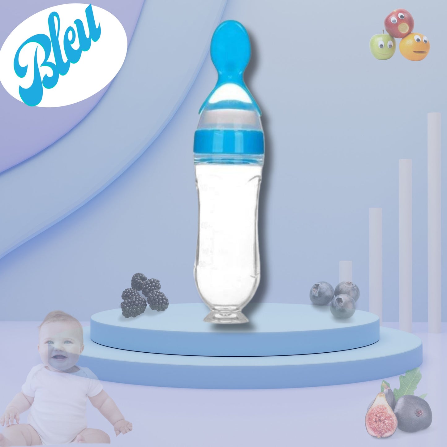 EasyBottle™ Biberon avec cuillère pour nouveau - né - Bbestla