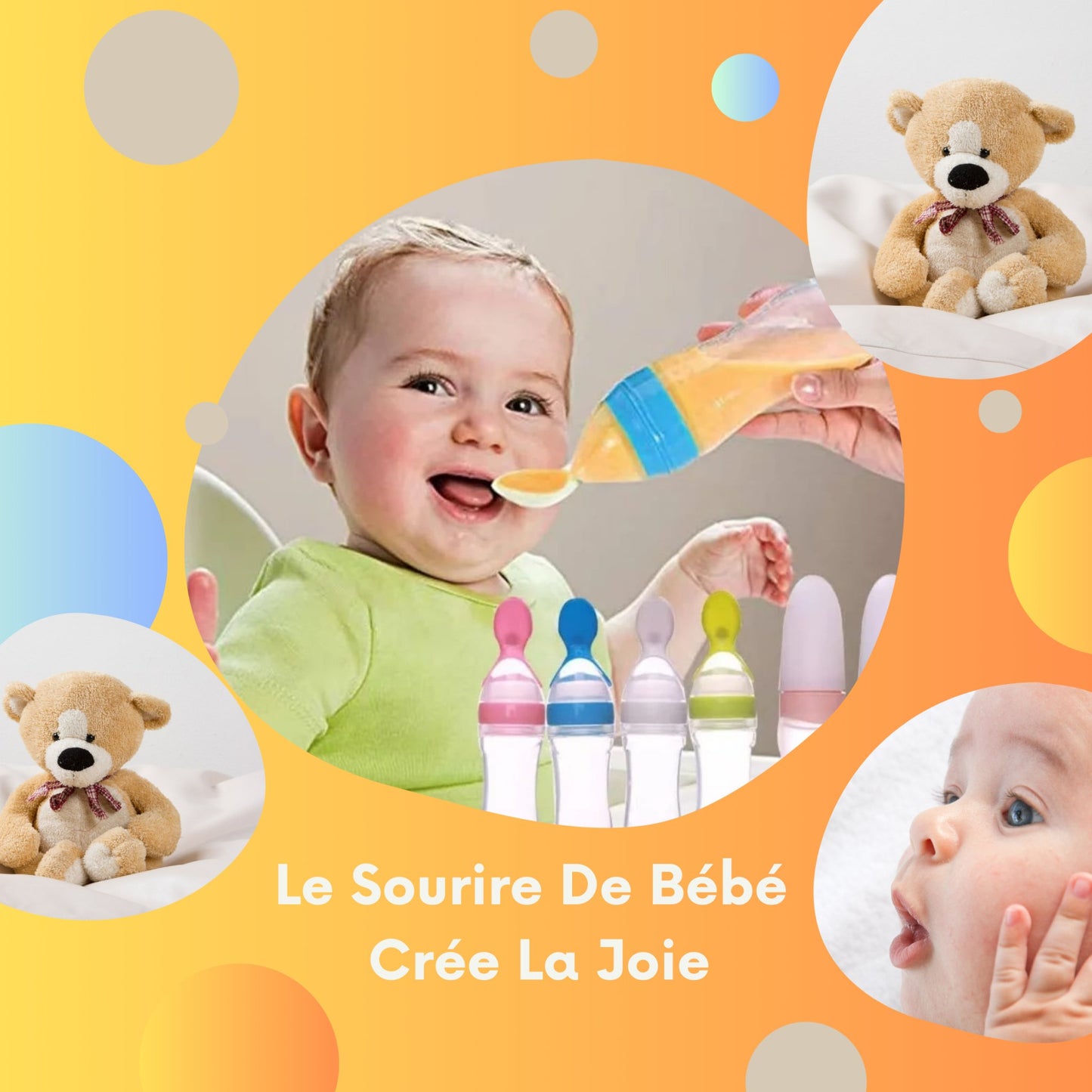 EasyBottle™ Biberon avec cuillère pour nouveau - né - Bbestla