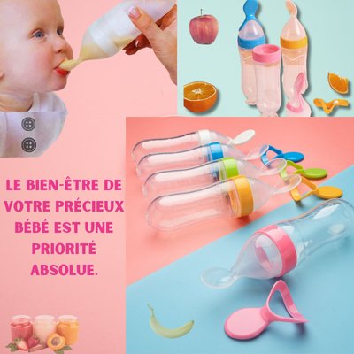 EasyBottle™ Biberon avec cuillère pour nouveau - né - Bbestla